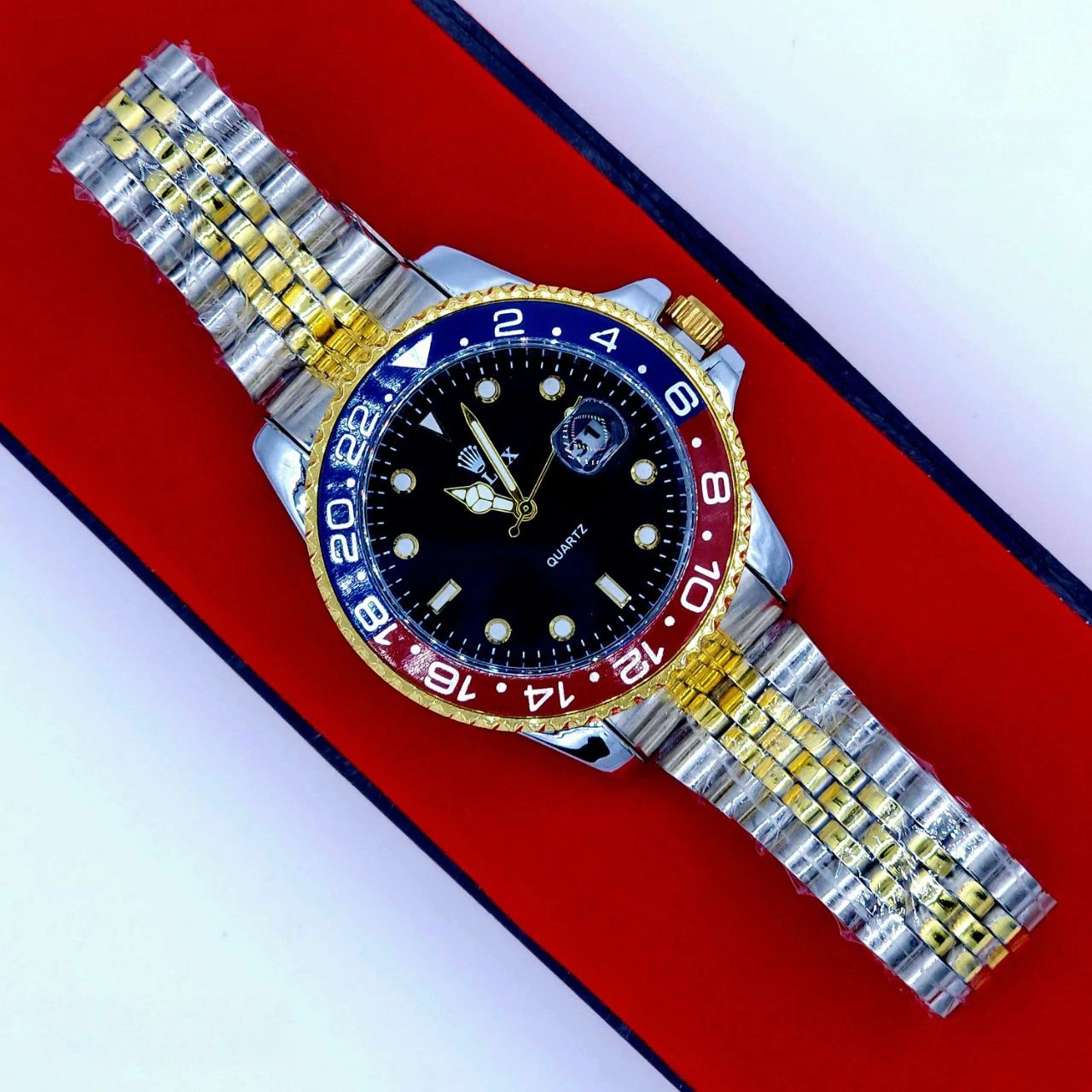 Rolex Jubilee et President, avec lunette tournante et dateur - الصورة 3